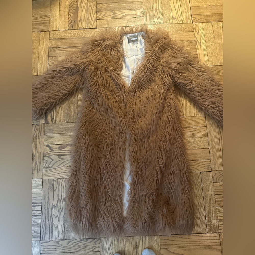 Reformation Tan Brown Brixton Coat Size Medium